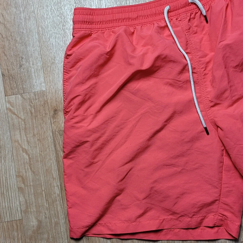 Ralph Lauren Blue and Pink Swim Shorts Size XL/TG